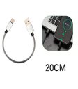 Ver imagem 3 de Cabo Type C Usb Power Bank Curto Blindado Turbo 6a - 24 Cm
