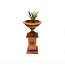 Ver imagem 1 de Conjunto Vaso Arcos da Lapa + Base Flores Ferro Fundido