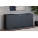 Ver imagem 1 de Buffet de Sala Jantar Lia 4 Portas Cinza - Cimol