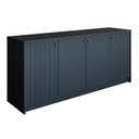 Ver imagem 3 de Buffet de Sala Jantar Lia 4 Portas Cinza - Cimol