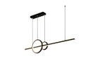 Ver imagem 1 de Pendente Moderno Preto 90cm Led 28w 3000k Bivolt 14548-pl