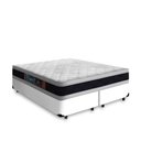 Ver imagem 1 de Cama Box Super King + Colchão De Espuma D45 Castor Black White Double Face 193x203x62cm