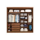 Ver imagem 5 de Guarda Roupa 2 Portas de Correr e 4 Gavetas Blumenau Cinamomo/off White - Panan