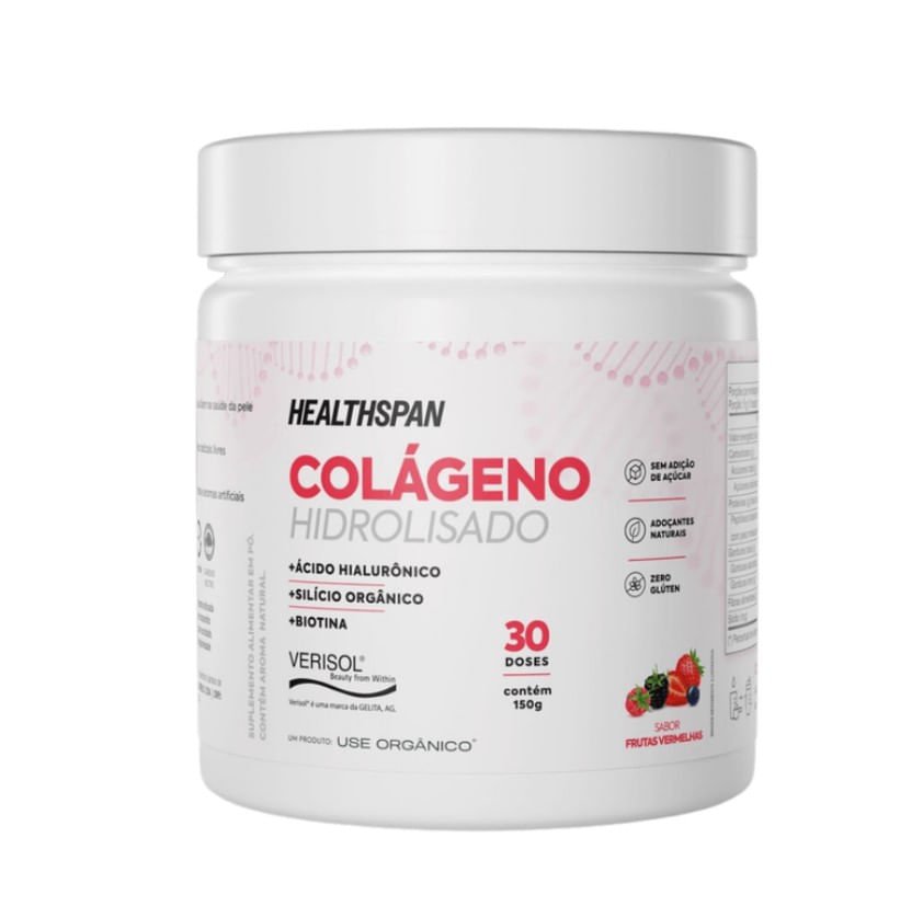 Kit com Colágeno Hidrolisado com Ácido Hialurônico Healthspan e Caneca Exclusiva Verde Chá - Use Org - 3