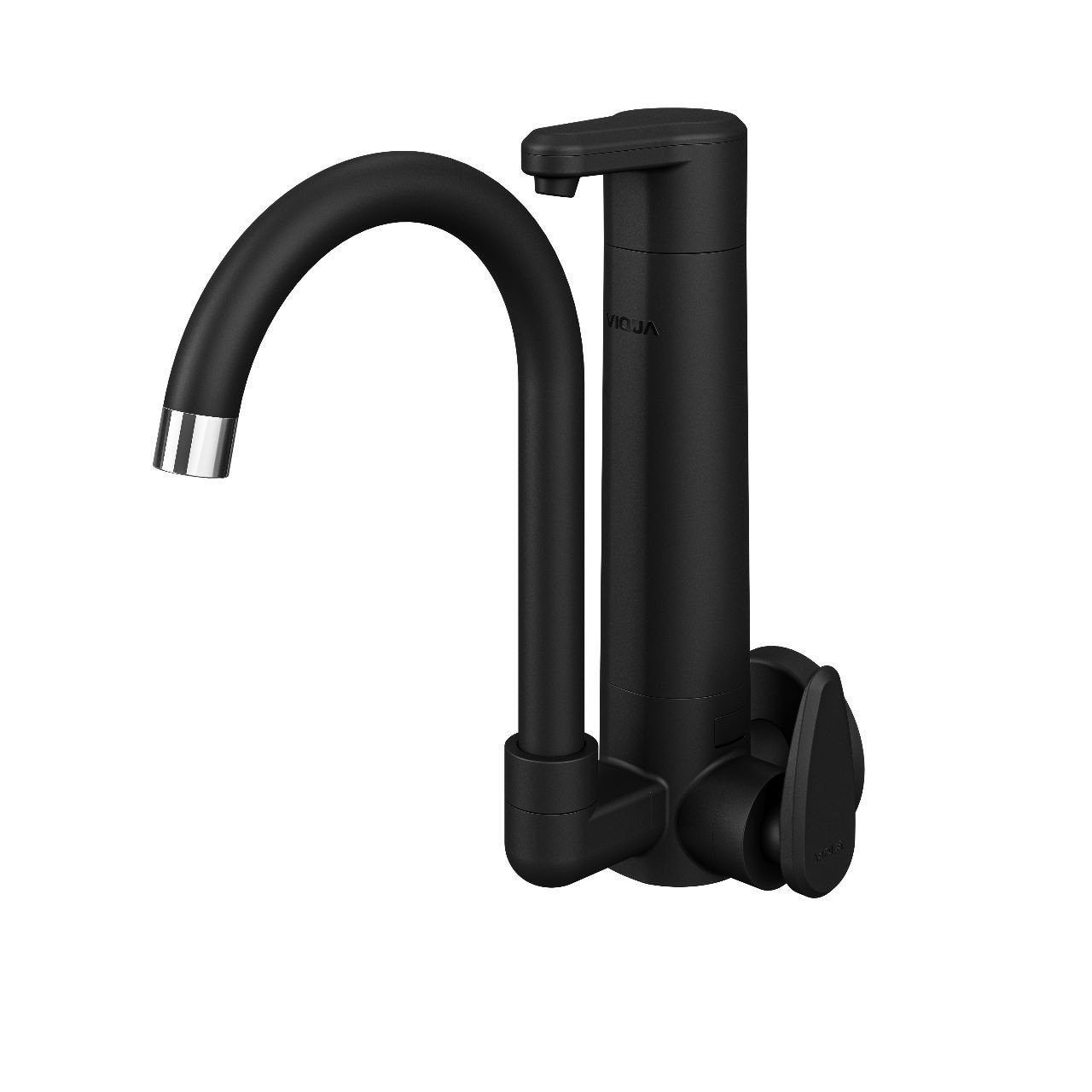 Torneira Parede Cozinha Bica Móvel C/purificador Allure Vitalité Preto Fosco