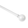 Kit Varão Para Cortina Extensivo - 1,60 a 3,00m - Ponteira Bola Branca - 1
