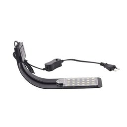 Luminária Aquário 24 Led 10w Luz Azul Suporte Preto Haste. - 6