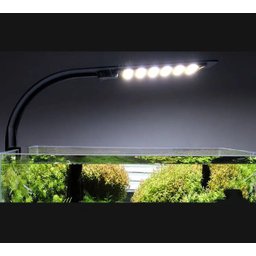 Luminária Aquário 24 Led 10w Luz Azul Suporte Preto Haste. - 3