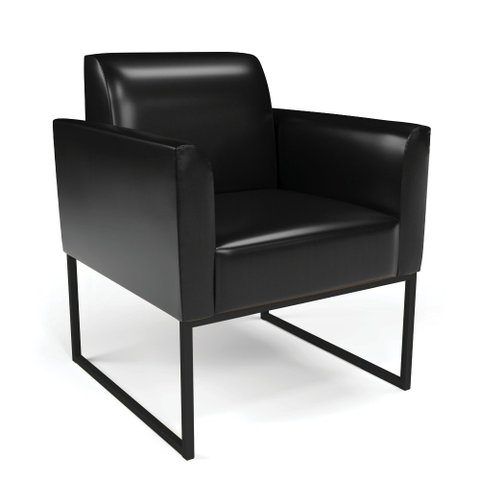 Poltrona Base Industrial Preto Marisa Corano Preto D03 - D'Rossi