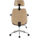 Ver imagem 6 de Cadeira para Escritório presidente Giratória Office Natural Polaris Coranor01 Preto - Lyam Decor
