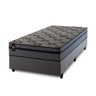 Conjunto Cama Box Solteirão c/ Molas Ensacadas Montreal Cinza 96x203x64 - 3