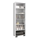 Ver imagem 4 de Mesa para Computador Gávea e Livreiro Office Branco Trama - Móveis Leão