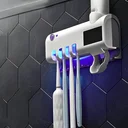 Ver imagem 4 de Suporte Dipenser com Esterilizador Uv Porta Escova e Pasta D