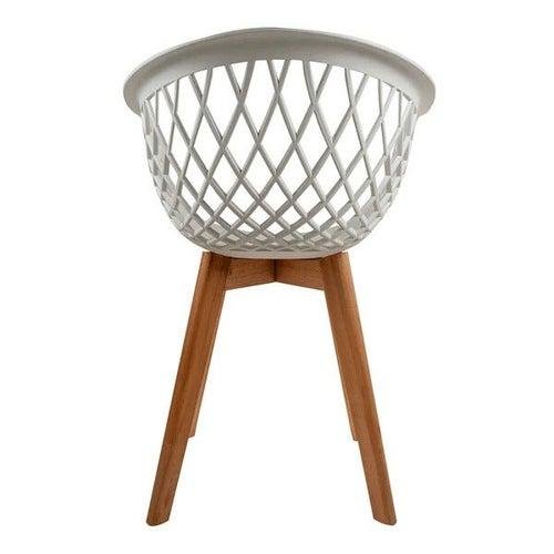 Kit 4 Cadeiras Web Wood Branca - 3