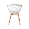 Kit 4 Cadeiras Web Wood Branca - 5