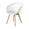 Kit 4 Cadeiras Web Wood Branca - 2
