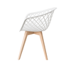 Kit 4 Cadeiras Web Wood Branca - 4