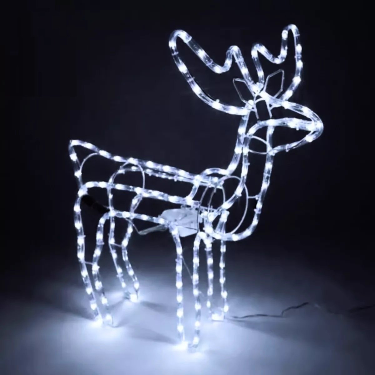 Rena Decoração Natal Led Branco com Movimento Externo 127v - 9