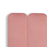 Cabeceira King Modulada Arredondada Cama Box Veludo Rosé - 4