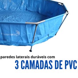 Piscina Estruturada Redonda 6800 Litros 3.6m X 76cm Azul Importway Iwpi002 - 5
