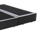 Ver imagem 2 de Base Box Blindado Queen Bipartido HomeQueen Corino Cinza 40x158x198