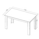 Ver imagem 2 de Conjunto de Mesa com 4 Cadeiras Kyara 110x75cm Mel e Bronze