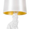 Luminária de Mesa Rabbit - Abajur Coelho - Branco - 2