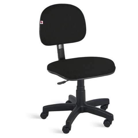 Cadeira Ágata Secretária Giratória Tecido Preto