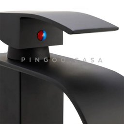 Torneira para banheiro cascata Misturador Monocomando Preta Baixa Paraná Pingoo.casa - 4