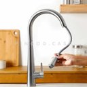 Ver imagem 2 de Torneira para cozinha Gourmet Misturador Monocomando Extensível em Aço inox Escovado Apurema