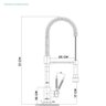 Torneira para cozinha gourmet Misturador Monocomando Extensível preto Jari Pingoo.casa - 5