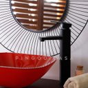 Ver imagem 2 de Torneira para banheiro Monocomando Misturador Alta Preta Madeira Pingoo.casa