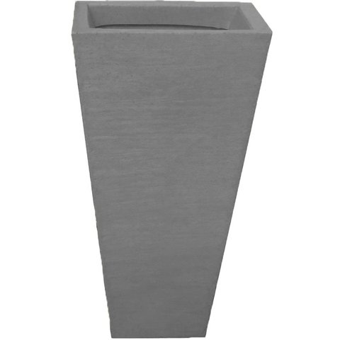 Vaso Planta 60x30 Trapézio Parede Polietileno - CINZA CIMENTO 004