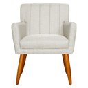 Ver imagem 2 de Kit 2 Poltronas Decorativa para Sala de Estar Cecília Linho Bege - Montanaris Decor Md Montanaris de