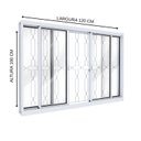 Ver imagem 2 de Janela de Aço Grade Mosaico e Fecho Embutido Facilita Lucasa