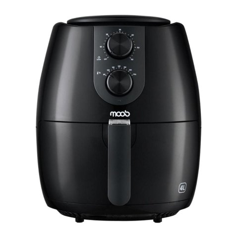 Air Fryer Moob 4 Litros Antiaderente Timer 60 Minutos Aviso Sonoro e Desligamento Automático Cesto
