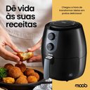 Ver imagem 4 de Air Fryer Moob 4 Litros Antiaderente Timer 60 Minutos Aviso Sonoro e Desligamento Automático Cesto