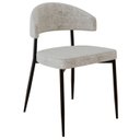 Ver imagem 1 de Cadeira de Jantar Estofada Fixa Chloe M25 Linho Lautrec Off - Mpozenato