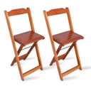 Ver imagem 3 de Conjunto Dobrável Bistrô Imbuia De Mesa Com 2 Cadeiras - Tarimatã