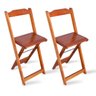 Conjunto Dobrável Bistrô Imbuia De Mesa Com 2 Cadeiras - Tarimatã - 3