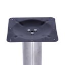 Ver imagem 3 de Mesa Beta Big em Inox 75 cm (Altura) com Disco Redondo com Tampo em MDP Redonda 80 cm Cor Branco