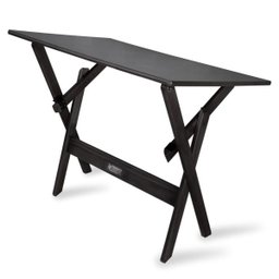 Conjunto de Mesa Dobrável 70x110 com 4 Cadeiras Preto - Tarimatã - 3