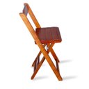 Ver imagem 3 de Kit 4 Cadeiras Bistrô Dobrável Madeira Padrão Imbuia - Tarimatã