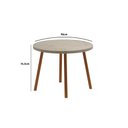 Ver imagem 2 de Mesa para Cozinha Stellar 1599 Aço C/tampo Madeirado Redondo 100cm Petra/rose - Carraro