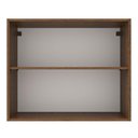Ver imagem 4 de Armário Aéreo 80 Cm 2 Portas Rustic/branco Rustic/branco