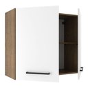 Ver imagem 7 de Armário Aéreo 80 Cm 2 Portas Rustic/branco Rustic/branco