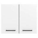 Ver imagem 5 de Armário Aéreo 80 Cm 2 Portas Rustic/branco Rustic/branco