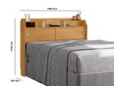 Ver imagem 2 de Cabeceira Casal Elisa Conjunto Box Colchão 138cm Naturalle Mdf