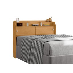 Cabeceira Casal Elisa Conjunto Box Colchão 138cm Naturalle Mdf - 4