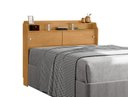 Ver imagem 4 de Cabeceira Casal Elisa Conjunto Box Colchão 138cm Naturalle Mdf